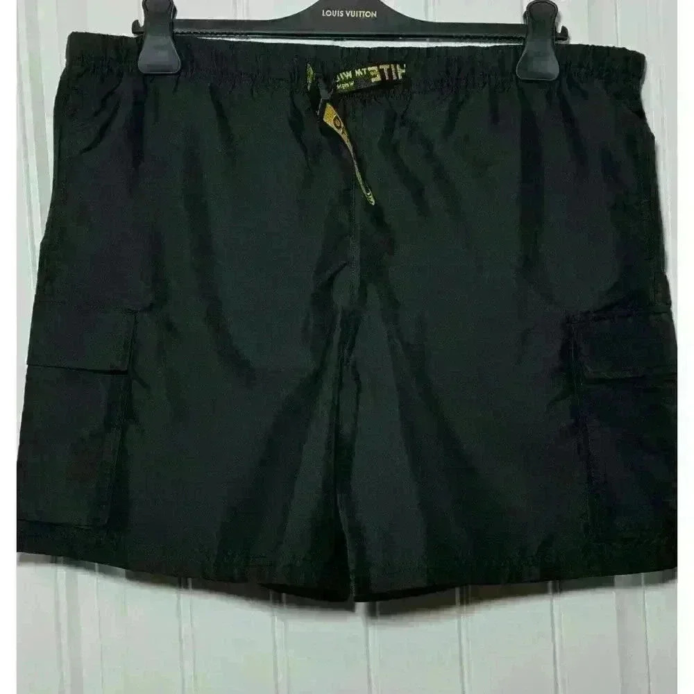 Off-White Classic Belted Cargo Swim Shorts - XL - NWT - Luxury Swim